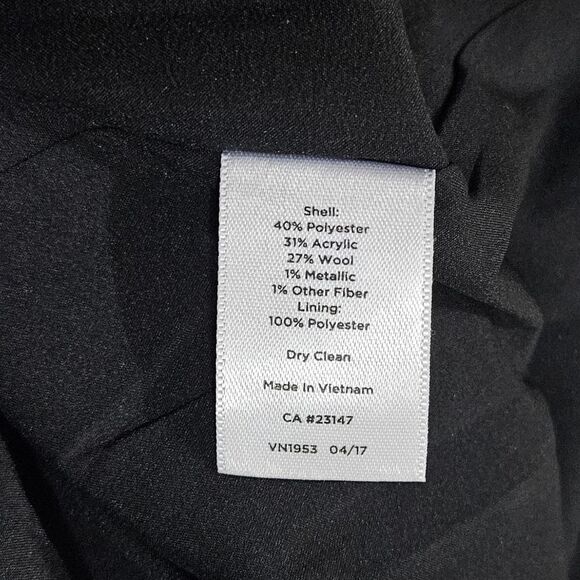 Talbots Tweed Fringe Wool Blend Sleeveless Dress womens size 2 - Picture 7 of 8